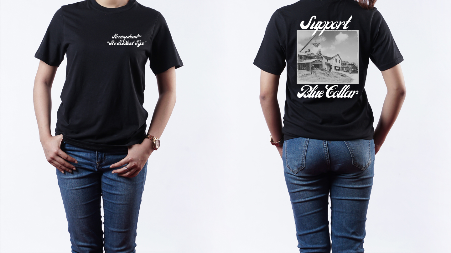 Women's 3 phase construction T-shirt (cursive)