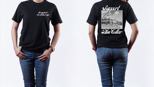 Women's 3 phase construction T-shirt (cursive)