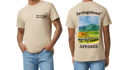 mens sand pipeline tee shirt