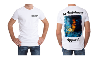 welder mens white  tee shirt 