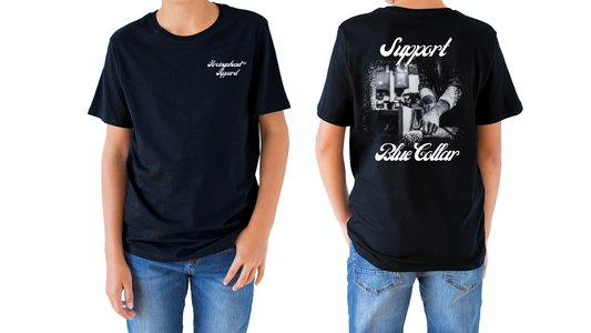 Kid's unisex carpenter T-shirt (cursive)