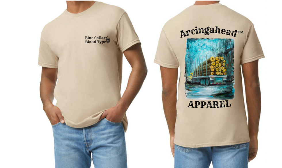mens sand logger tee shirt 