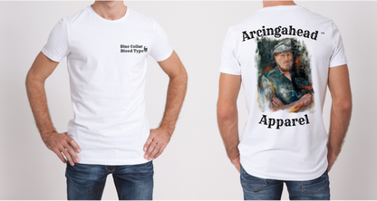 coal or surface miner white  tee shirt 