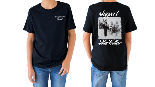 Kid's Unisex Iron Worker T-shirt (cursive)