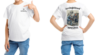 Kid's unisex onshore oil rig (man) t-shirt