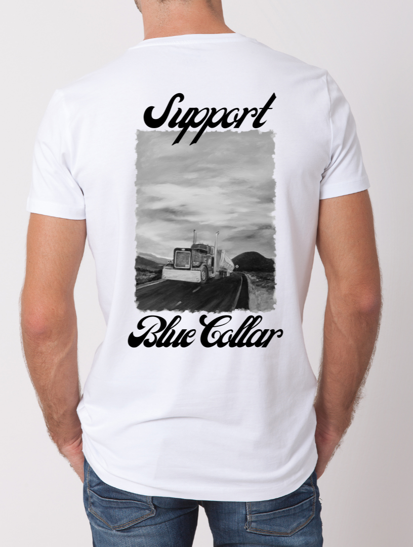 Truck Driver T-shirt (cursive)