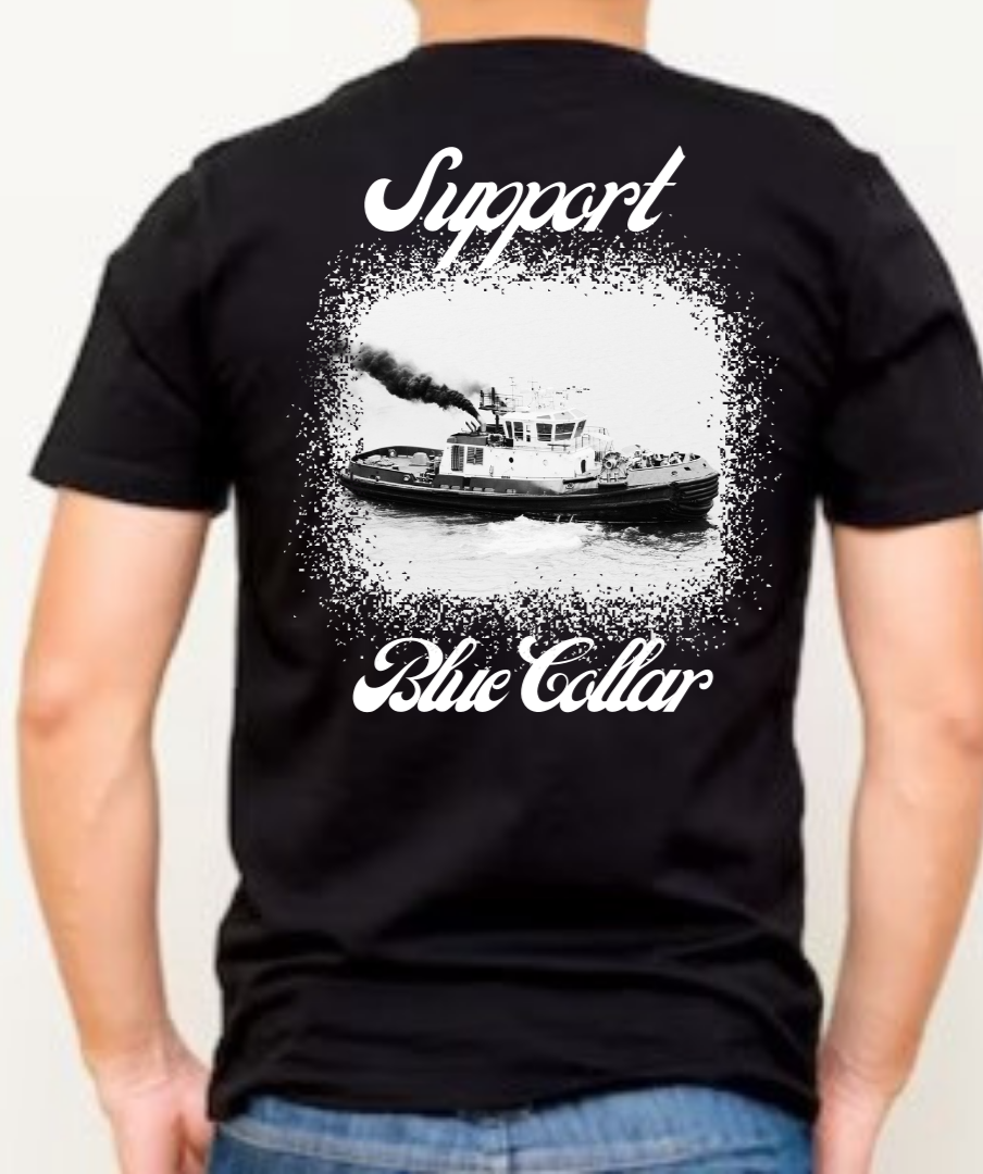 Tug Boat T-shirt (Cursive)