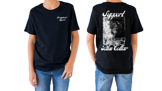 Kid's Unisex "male" Welder T-shirt (cursive)